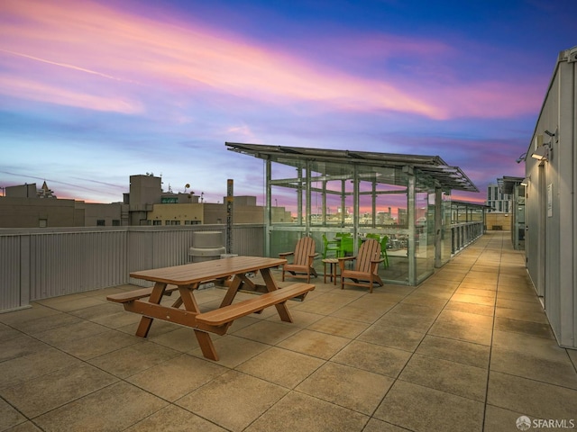 766 Harrison St Unit 711, San Francisco, CA 94107 - view of patio terrace at dusk