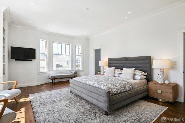 2500 Steiner St Unit 3, San Francisco, CA 94115 - bedroom featuring wood finished floors and crown molding