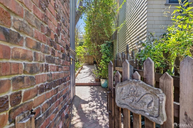 view of patio with fence