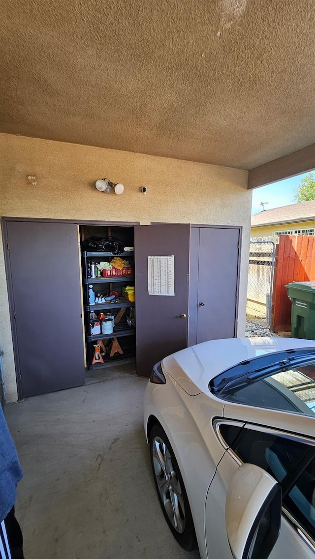 exterior space with fence