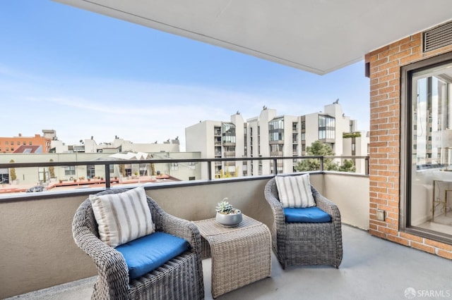 balcony with visible vents