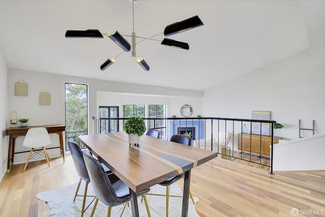 dining room featuring light hardwood / wood-style flooring