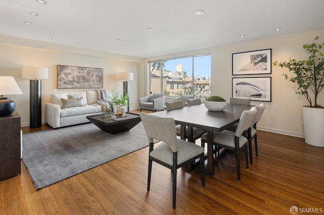 dining room featuring hardwood / wood-style floors