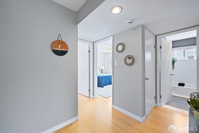 3421 25th St Unit 4, San Francisco, CA 94110 - hall featuring baseboards and light wood finished floors