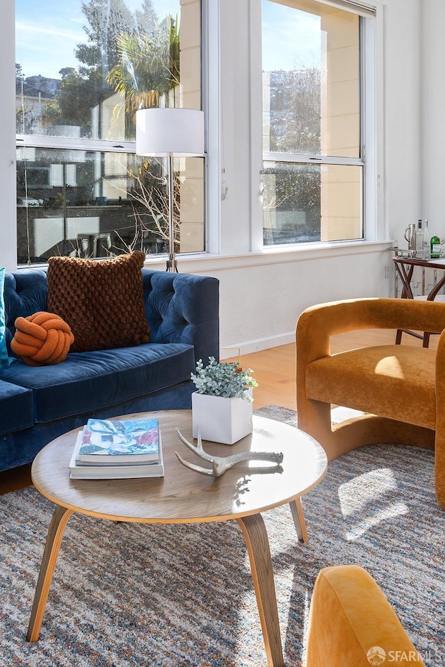 interior space featuring a wealth of natural light