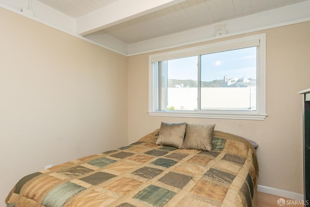 485 A St Unit 25, Daly City, CA 94014 - bedroom featuring a mountain view and beam ceiling