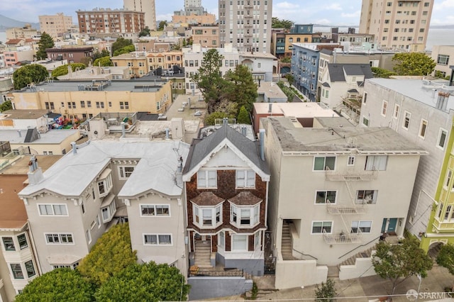 bird's eye view featuring a view of city