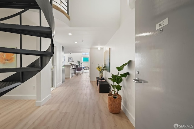 39 Boardman Pl Unit 105, San Francisco, CA 94103 - corridor with wood finished floors and recessed lighting