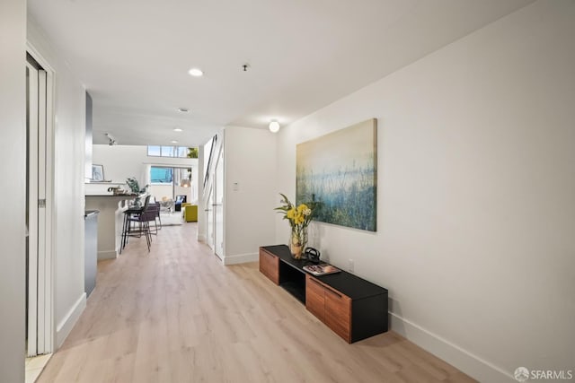 39 Boardman Pl Unit 105, San Francisco, CA 94103 - hall with light wood finished floors and recessed lighting