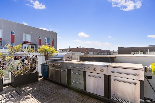 view of patio / terrace featuring area for grilling