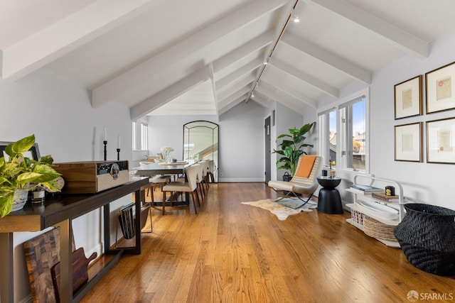 3294 Clay St Unit 6, San Francisco, CA 94123 - sitting room with track lighting, plenty of natural light, and hardwood / wood-style floors