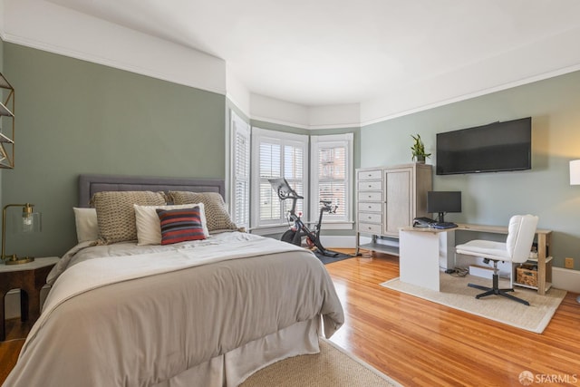 3294 Clay St Unit 6, San Francisco, CA 94123 - bedroom featuring light wood-style floors and an office area