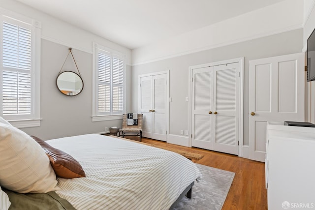 3294 Clay St Unit 6, San Francisco, CA 94123 - bedroom featuring multiple closets and light wood-style floors