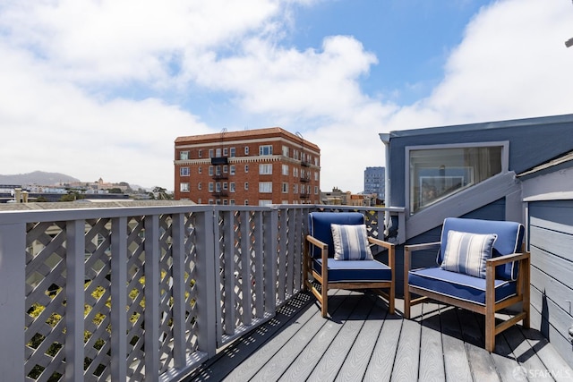 3294 Clay St Unit 6, San Francisco, CA 94123 - wooden terrace featuring a city view