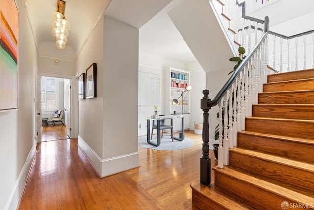3294 Clay St Unit 6, San Francisco, CA 94123 - foyer with wood finished floors and stairs