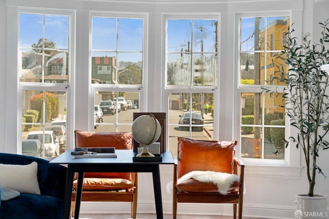 view of sunroom