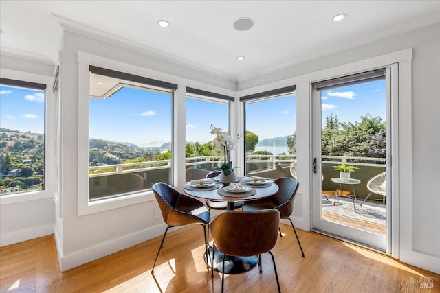 view of sunroom