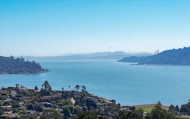 water view featuring a mountain view