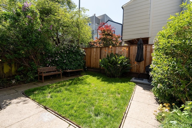 350 Dolores St, San Francisco, CA 94110 - view of yard featuring fence