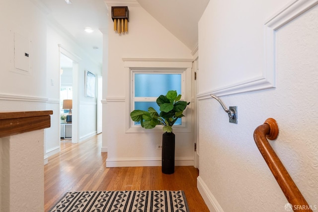 350 Dolores St, San Francisco, CA 94110 - corridor with light wood-style floors and electric panel