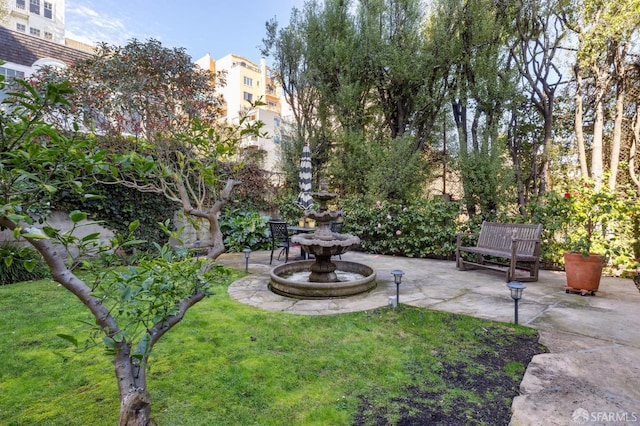 view of yard with a patio