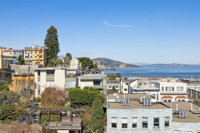 property view of water with a mountain view