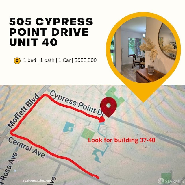 505 Cypress Point Dr Unit 40, Mountain View, CA 94043 - map / location