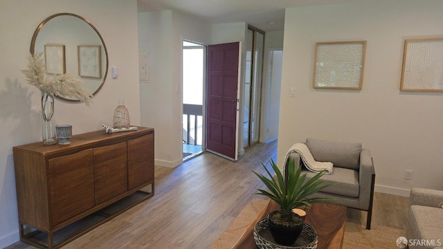 505 Cypress Point Dr Unit 40, Mountain View, CA 94043 - foyer with wood finished floors, plenty of natural light, and baseboards