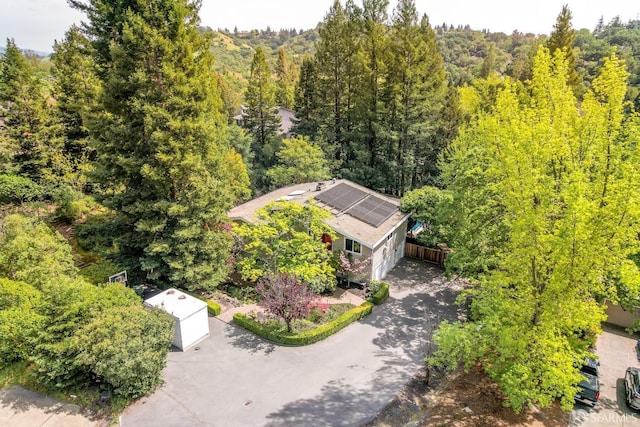 aerial view with a view of trees