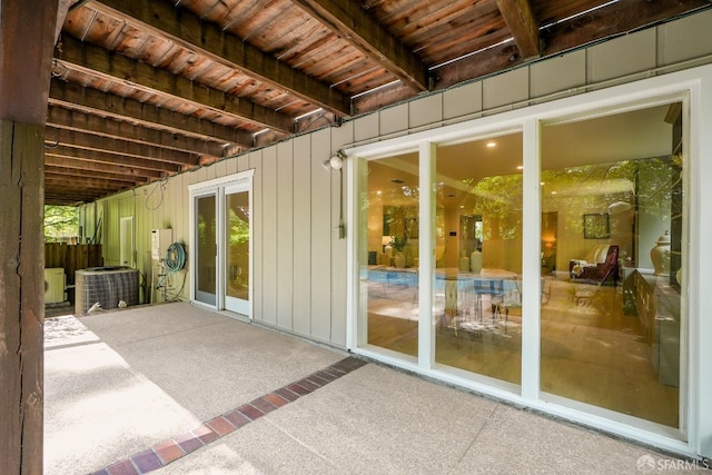 view of patio / terrace with cooling unit