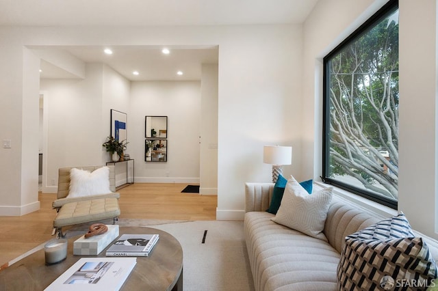 1935-1937 Greenwich St, San Francisco, CA 94123 - living room with a wealth of natural light, light wood-style flooring, and recessed lighting