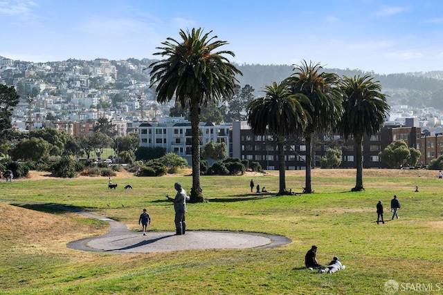 1935-1937 Greenwich St, San Francisco, CA 94123 - view of home's community featuring a lawn