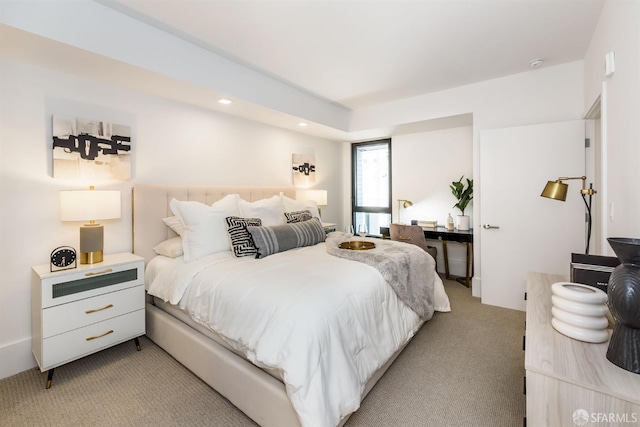 1288 Howard St Unit 418, San Francisco, CA 94103 - bedroom with light carpet and recessed lighting