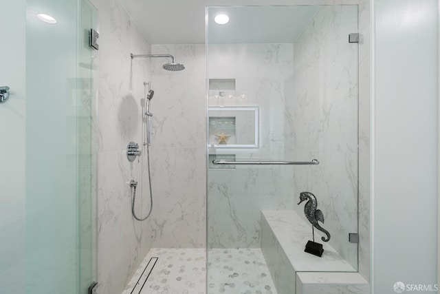 72 Townsend St Unit 302, San Francisco, CA 94107 - bathroom with a marble finish shower