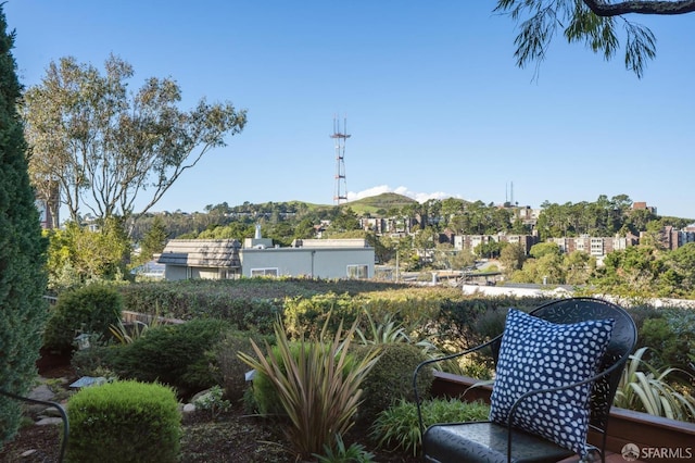 exterior space with a mountain view