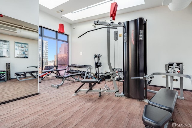 view of exercise room