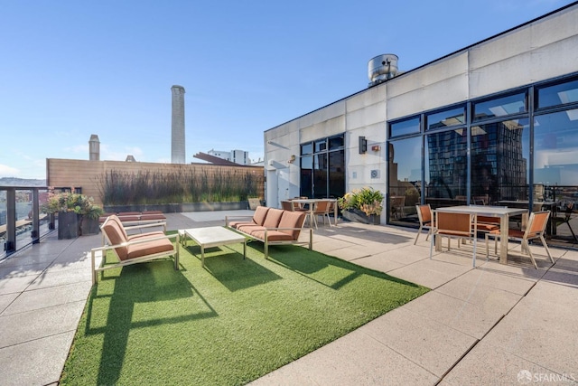 view of patio / terrace with an outdoor hangout area