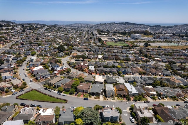 aerial view of property's location featuring nearby suburban area