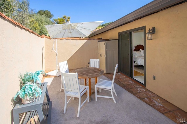 view of patio / terrace with outdoor dining space