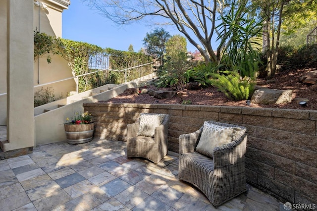 view of patio / terrace with fence