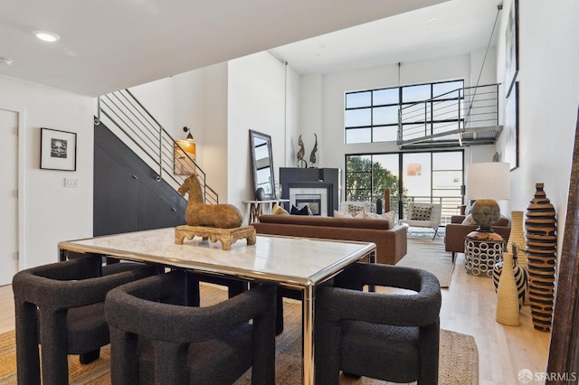 dining room featuring hardwood / wood-style flooring