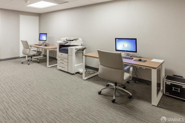 318 Main St Unit 4E, San Francisco, CA 94105 - carpeted office with baseboards and a drop ceiling