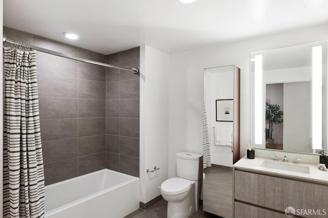 318 Main St Unit 4E, San Francisco, CA 94105 - bathroom featuring shower / bath combination with curtain and vanity