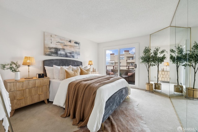 855 La Playa St Unit 360, San Francisco, CA 94121 - bedroom with carpet, access to outside, and a textured ceiling