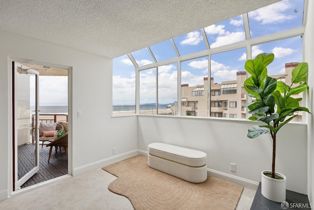 855 La Playa St Unit 360, San Francisco, CA 94121 - sunroom with a water view and carpet flooring