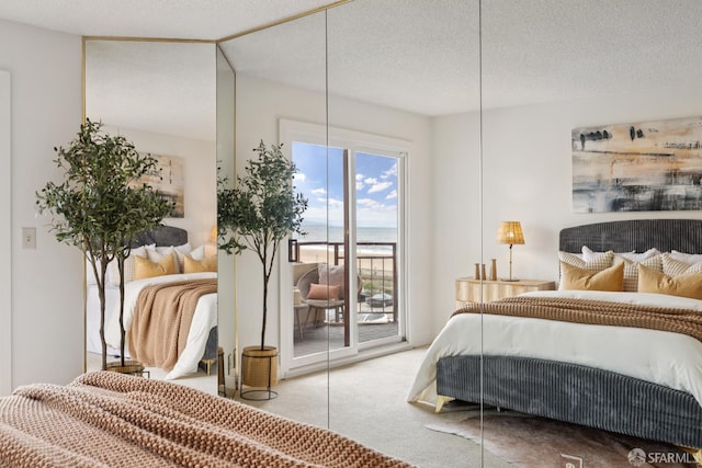 855 La Playa St Unit 360, San Francisco, CA 94121 - bedroom featuring access to outside, carpet, and a water view