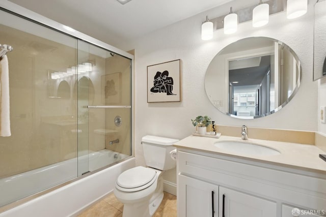 855 La Playa St Unit 360, San Francisco, CA 94121 - bathroom with vanity, tile patterned flooring, and shower / bath combination with glass door