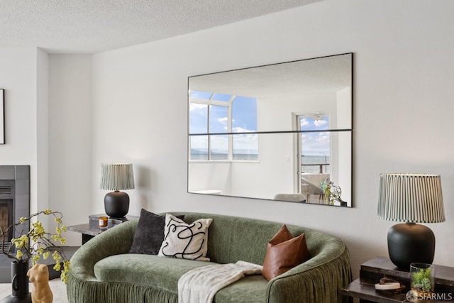 855 La Playa St Unit 360, San Francisco, CA 94121 - living room featuring a tiled fireplace