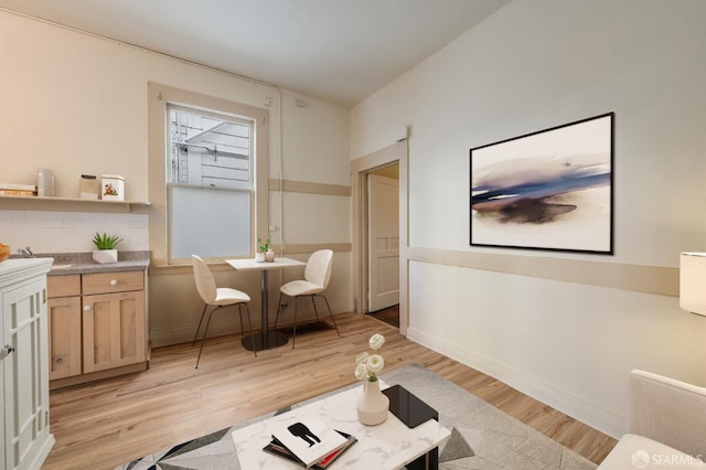 3046-3048 Polk St, San Francisco, CA 94109 - living room with light wood-type flooring and baseboards