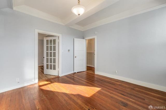 3046-3048 Polk St, San Francisco, CA 94109 - unfurnished bedroom featuring hardwood / wood-style floors and crown molding